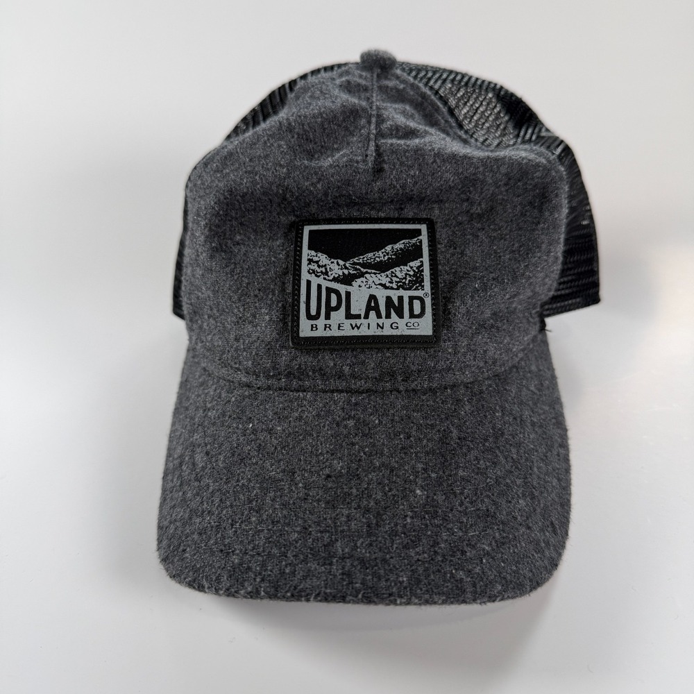 UPLAND BREWING Co Snapback Trucker Hat Gray Bloomington Indiana Beer Brewery
